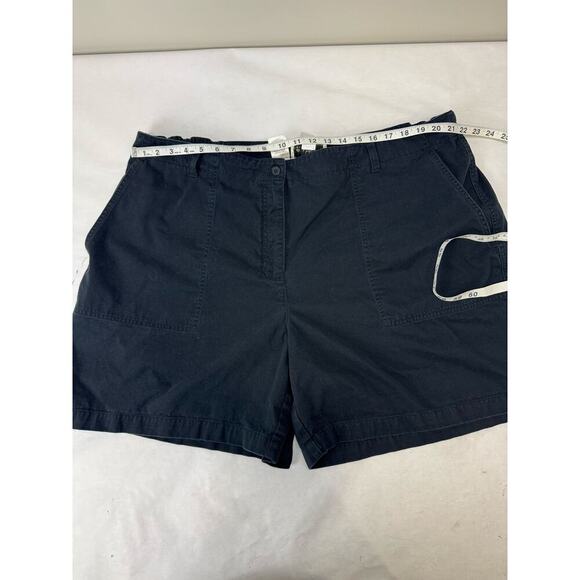 Jones New York Sport Woman 100% Cotton Chino Shorts Navy Blue Plus Size 24W - Picture 6 of 6